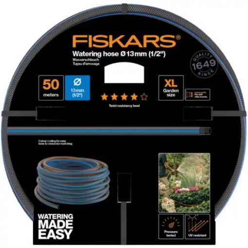 FISKARS COMFORT Locsolótömlő13 mm (1/2") 50 m Q4
